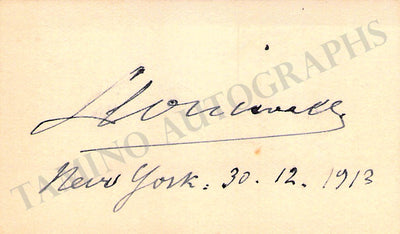 Signed Business Card (1913)