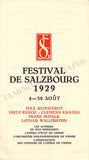 Salzburg Festspiele - Lot of 36 Festival Program Brochures 1926-1949