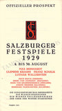 Salzburg Festspiele - Lot of 36 Festival Program Brochures 1926-1949