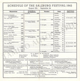 Salzburg Festspiele - Lot of 36 Festival Program Brochures 1926-1949