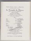 Renaux, Solange - Signed Program 1932