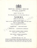 Sutherland, Joan - Signed Program Norma ROH 1953