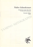 Richter, Sviatoslav - Set of 2 Unsigned Concert Programs Salzburg