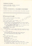 Toumanova, Tamara - Signed Program Teatro Colon 1961