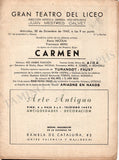 Gran Teatro del Liceu - Collection of 36 Vintage Unsigned Programs