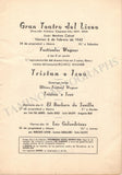 Gran Teatro del Liceu - Collection of 36 Vintage Unsigned Programs