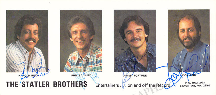 Statler Brothers Autographs Photograph – Tamino