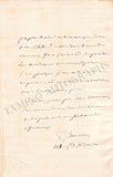 Sauvage, Thomas - Set of 2 Autograph Letters Signed 1863