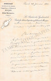 Sauvage, Thomas - Set of 2 Autograph Letters Signed 1863