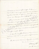 Sauvage, Thomas - Set of 2 Autograph Letters Signed 1863