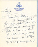 O'Connor, Una - Autograph Letter Signed 1950