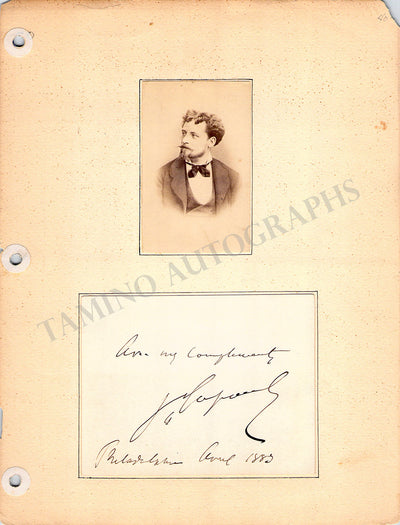 Signed Card (1885)