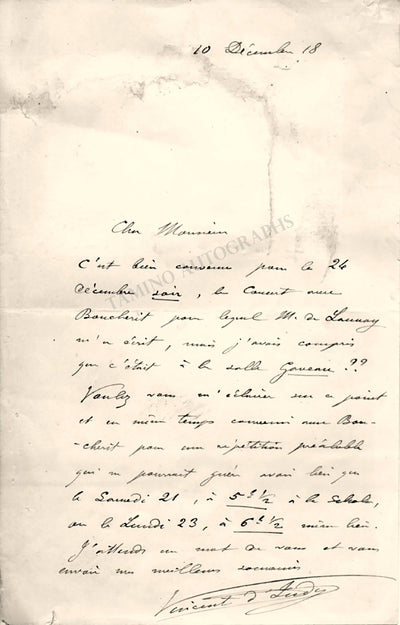 Autograph Letter Signed (1918)