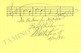 Kent, Walter - Set of 2 Autograph Music Quotes Signed