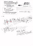 Pirchner, Werner - Autograph Music Quote Signed 1992