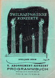 Mengelberg, Willem - Set of 5 Concert Programs Vienna 1934-1942