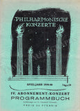 Mengelberg, Willem - Set of 5 Concert Programs Vienna 1934-1942