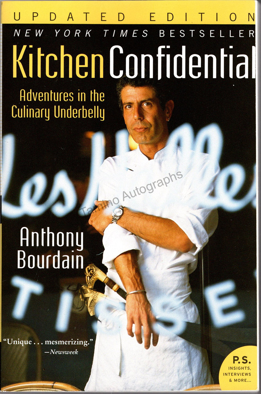 Anthony Bourdain Autograph Signed Book Kitchen Confidential – Tamino