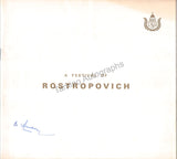 Rostropovich, Mstislav - Rozhdestvensky, Gennady - Signed Program