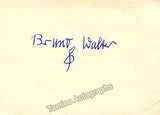 Walter, Bruno - Signed Card