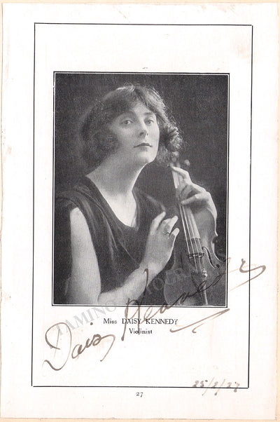 Kennedy, Daisy - Signed Photograph 1927
