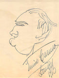 Caruso, Enrico - Signed Self Caricature 1913