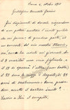 Marconi, Francesco - Autograph Letter Signed 1910