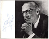 Szell, George - Signed Program London 1965