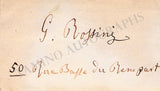 Rossini, Gioachino - Signed Card & Photograph