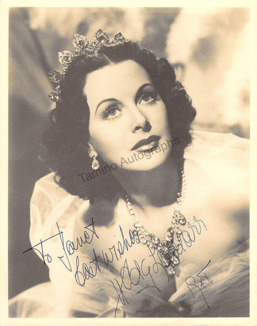 Hedy Lamarr Autograph Signed Photograph 1948 – Tamino