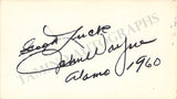 Wayne, John - Signed Personal Card 1960