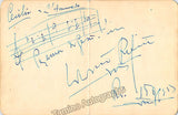 Refice, Licinio - Autograph Music Quote Signed