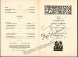 Anderson, Marian - Signed Program 1965