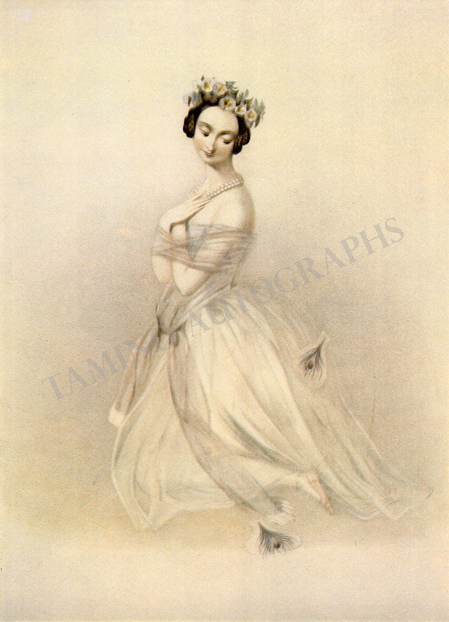 203VIN01-Cartes vierges en relief Vintage Marie Taglioni 5x 7-Let -  Boutique de Danse Artiste Claude