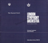 Knussen, Oliver - Signed Program London 1968