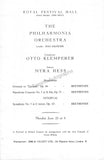 Klemperer, Otto - Signed Program London 1951