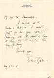 Barber, Samuel - Autograph Note Signed 1951