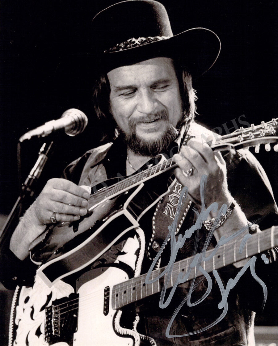 Waylon Jennings Autograph Signed Photograph Tamino 9119