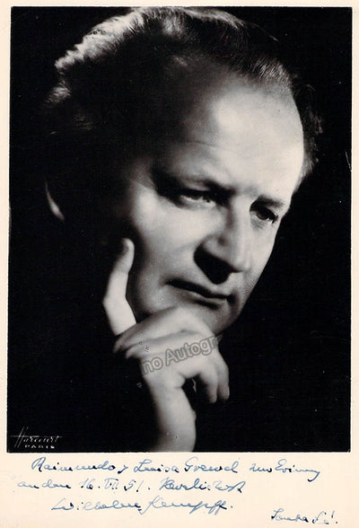 Kempff, Wilhelm - Signed Photograph 1951