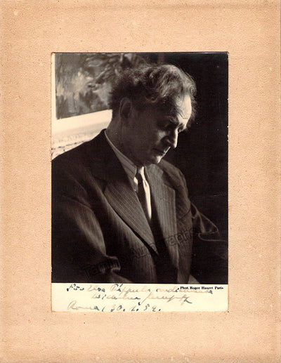 Kempff, Wilhelm - Signed Photograph 1952