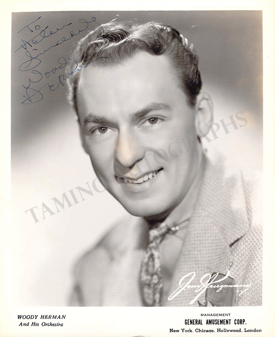 Woody Herman Autograph Photograph – Tamino