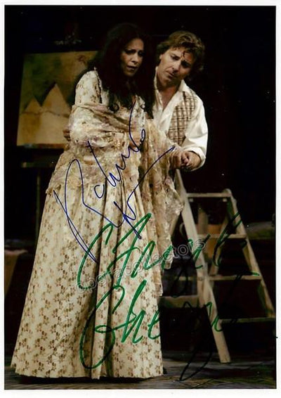 Alagna, Roberto - Gheorghiu, Angela - Double Signed photo in La Boheme