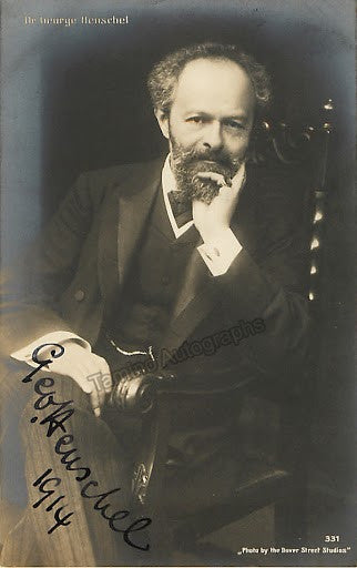 Henschel, Georg - Signed photo postcard