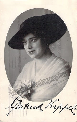 Kappel, Gertrude - Signed Photo Postcard