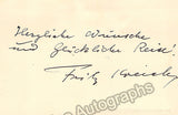 Kreisler, Fritz - Autograph Note + Program 1923