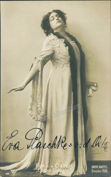 Plaschke-Von der Osten, Eva - Signed Photo in Eugene Oneguin 1909