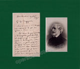 Verdi, Giuseppe - Handwritten Letter and Portrait