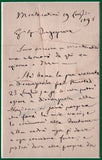 Verdi, Giuseppe - Handwritten Letter and Portrait