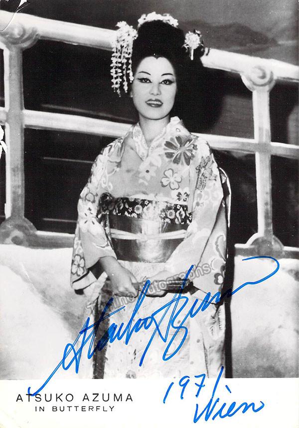 AZUMA, Atsuko - Signed Photo | Genuine Signed – Tamino