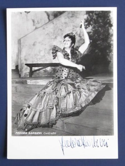 Barbieri, Fedora - Signed Photo as Carmen